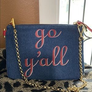 Draper James Bag Denim Crossbody Bag